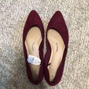 Women’s Time and Tru Maroon Flats
